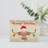 コミカルLonghornステアポストカード ポストカード (スタンド正面)