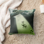 コミカルUFO牛誘拐アメリカのMoJo枕 クッション (ブランケット)