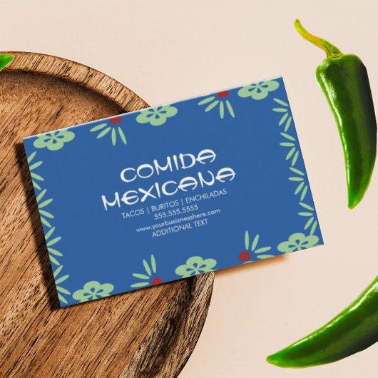 コミダメキシカーナフードトラックパペルピカド 名刺