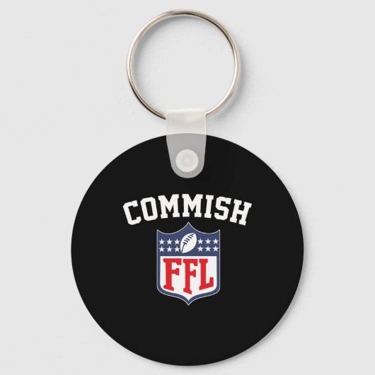 コミッおもしろいクファンタジーサッカーリーグFfl Comm キーホルダー (正面)
