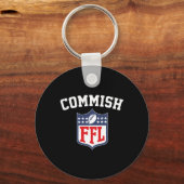 コミッおもしろいクファンタジーサッカーリーグFfl Comm キーホルダー (正面)