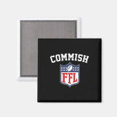 コミッおもしろいクファンタジーサッカーリーグFfl Comm マグネット (正面/裏面)