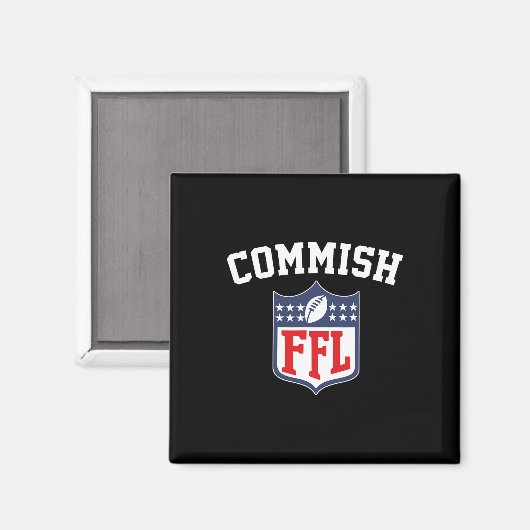 コミッおもしろいクファンタジーサッカーリーグFfl Comm マグネット (正面/裏面)