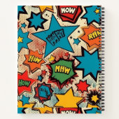 コミックのパーソナライズされたスケッチ ノートブック (裏面)