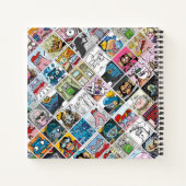 コミックキャラクターのパターン キッズ スピーチ バブル 名前 ノートブック (裏面)