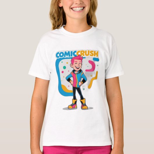 'コミッククラッシュ' Tシャツ (正面)
