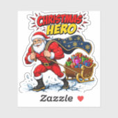 コミックサンタクロースのクリスマスヒーロー シール (シート)