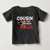 コミックスタイルパーティーおじ Cousin of Birthday Ninja ベビーTシャツ (正面)