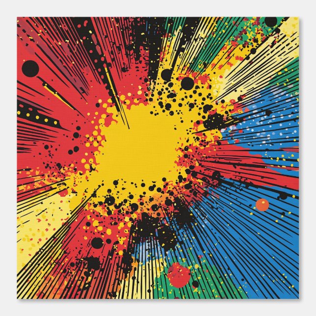 コミックスタイル ポップアートの爆発 (10) 壁紙 (正面)