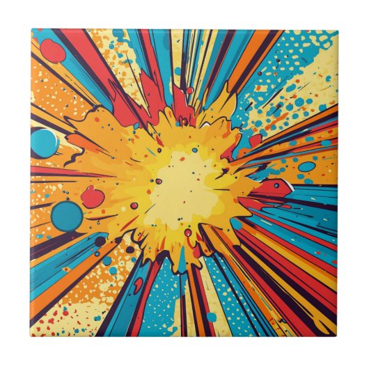 コミックスタイル ポップアート爆発 (11) タイル (正面)