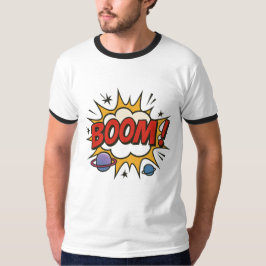コミックスタイルTシャツ - レトロポップアート爆発 Tee Tシャツ