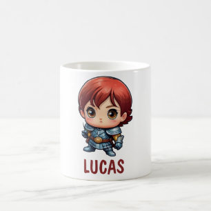 コミックナイトカスタムネームキッズマグ コーヒーマグカップ