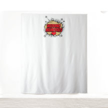 コミックバブルウェディングメモリーズフォトバックドロップ