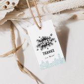 コミックブックのスーパーヒーロー誕生日 ギフトタグ