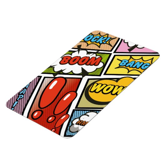 コミックブックの漫画フォント！ マグネット (左側)