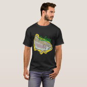 コミックブックスタイルのニジマス Tシャツ (正面フル)