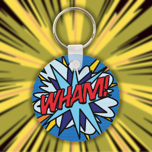 コミックブックポップアート WHAM キーホルダー