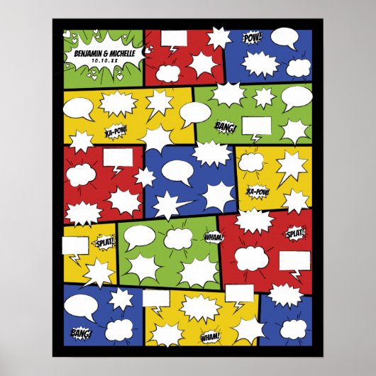 コミックブック ゲストブック ポスター - 50のサイン (正面)