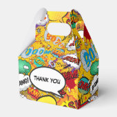 コミックブック スーパーヒーロー 誕生日パーティー おもちゃ箱 フェイバーボックス (裏面サイド)