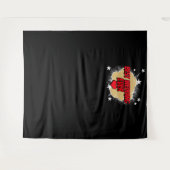 コミックブック ベストウェディングエバー ブラック フォト バックドロップ タペストリー (正面(横))