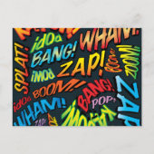 コミックブック ポップアート ウェディング インビテーション (裏面)