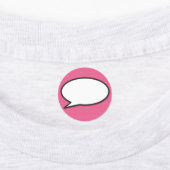 コミックブック ポップアート スピーチバブル ピンク ラベル (貼付)