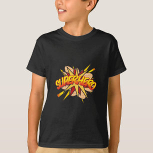 コミックブック ポップアート スーパーヒーロー Tシャツ