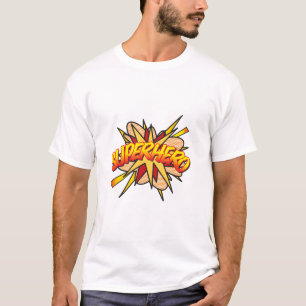 コミックブック ポップアート スーパーヒーロー Tシャツ