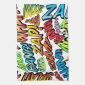 コミックポップアートサウンド キッチンタオル (縦)