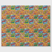 コミックポップアート ラッピングペーパー (フラット)