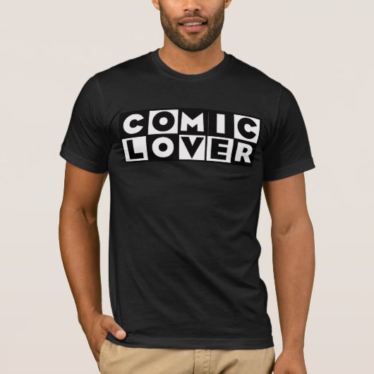 コミックラバー 大胆デザイン Tシャツ (正面)