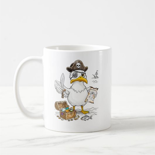 コミック海賊鳥の宝探し コーヒーマグカップ (左)