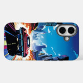 コミック風に描かれたスピード感あふれる車 Case-Mate iPhoneケース (裏面 (横))