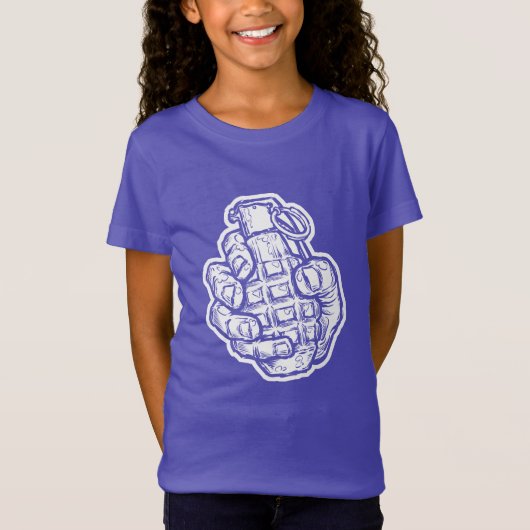コミック風の手榴弾 Tシャツ (正面)