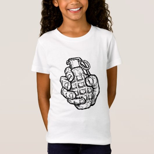 コミック風の手榴弾 Tシャツ (正面)