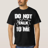 コミック風爆発デザインで「私に話しかけないで」と面白おかしく表現 Tシャツ (正面)