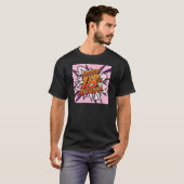 コミック風 HAPPY 18TH BIRTHDAY! ピンク Tシャツ (正面フル)