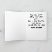 コミック・ノームの誕生日メッセージ カード (内部)