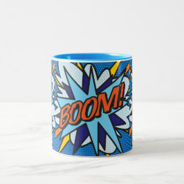 コミック・ブック・ポップアート BOOM! ツートーンマグカップ