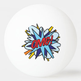 コミック・ブック ポップアート OMG 卓球ボール