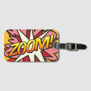 コミック・ブック・ポップアート ZOOM! オリジナル ラゲッジタグ