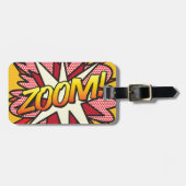 コミック・ブック・ポップアート ZOOM! 名前入り ラゲッジタグ (正面横)