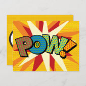 コミック・ブック・ポップ・アート POW 案内ポストカード (正面/裏面)