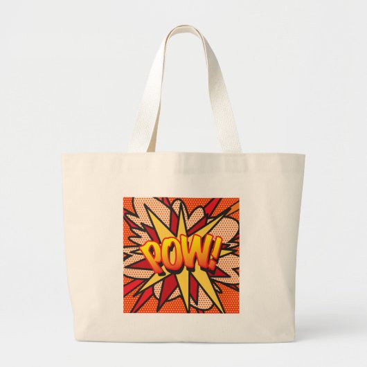 コミック・ブック POW! ラージトートバッグ (正面)