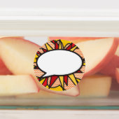 コミック・ポップアート スピーチバブル ファン レトロ ラベル (貼付)