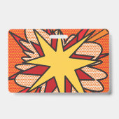 コミック・ポップアート・スピーチ・バブル バッジ (裏面)