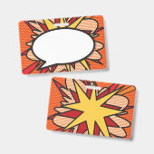 コミック・ポップアート・スピーチ・バブル バッジ (正面＆裏面)