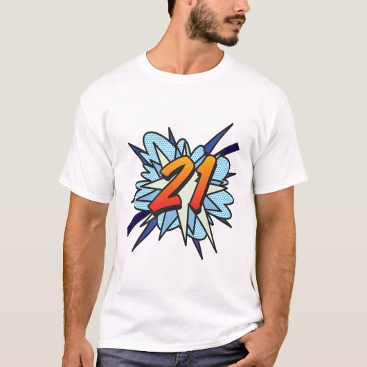 コミック・ポップアート 21 Tシャツ (正面)
