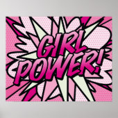 コミック・ポップアート GIRL POWER ポスター (正面)