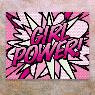 コミック・ポップアート GIRL POWER ポスター